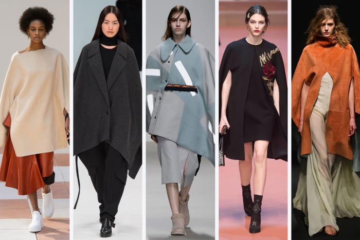 From left to right: Celine, Chalayan, Christopher Raeburn, Dolce & Gabbana and Esteban Cortazar. Photos: Imaxtree