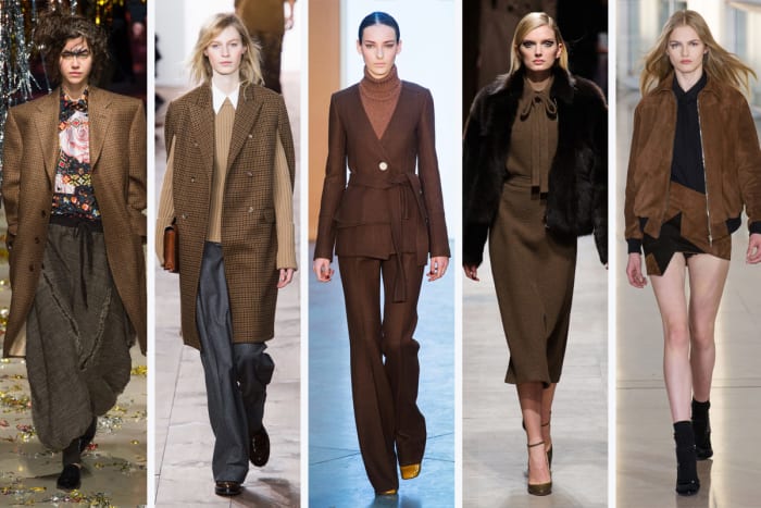 From left to right: Vivienne Westwood, Michael Kors, Derek Lam, Rochas and Anthony Vaccarello. Photos: Imaxtree