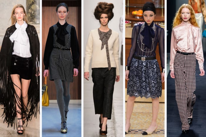 From left to right: Emilio Pucci, Orla Kiely, A Detacher, Chanel and Bottega Veneta. Photos: Imaxtree