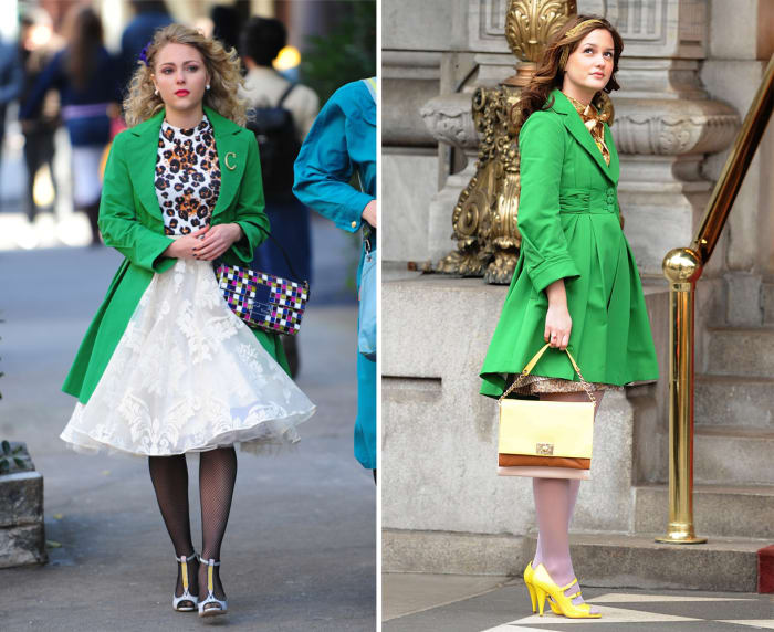 Twinsies alert! Photos: Anna Sophia Robb: Raymond Hall/FilmMagic/Getty Images; Leighton Meester: James Devaney/WireImage
