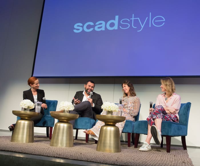 Vanessa Friedman, Juan Carlos Obando, Irene Neuwirth and Brett Heyman on stage at SCADstyle. Photo: SCAD