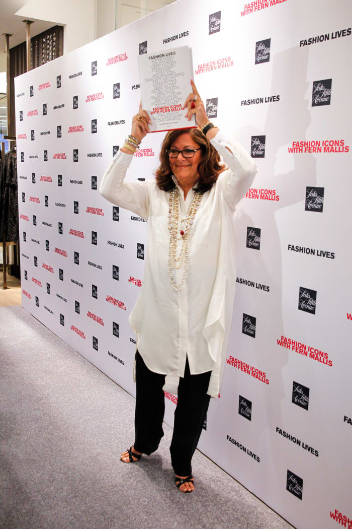 Fern Mallis poses for the cameras at her book party on Monday night. Photo: Thomas Concordia/Getty Images