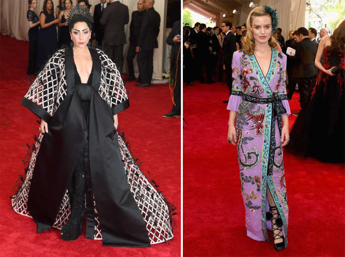 Lady Gaga, Georgia May Jagger. Photos: Larry Busacca/Getty Images