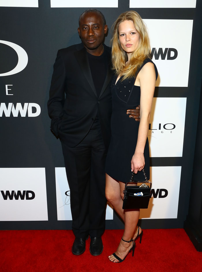 "W Magazine" fashion and style director Edward Enninful with model Anna Ewers at the 2015 CLIO Image Awards. Photo: Astrid Stawiarz/Getty Images