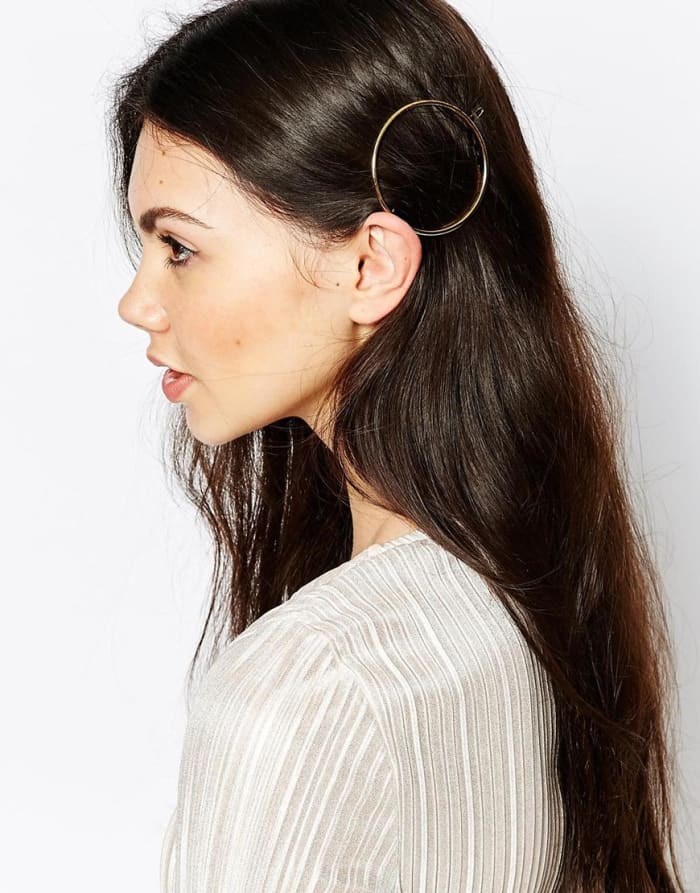 Monki Circular Hair Pin, $8.96, available at Asos.