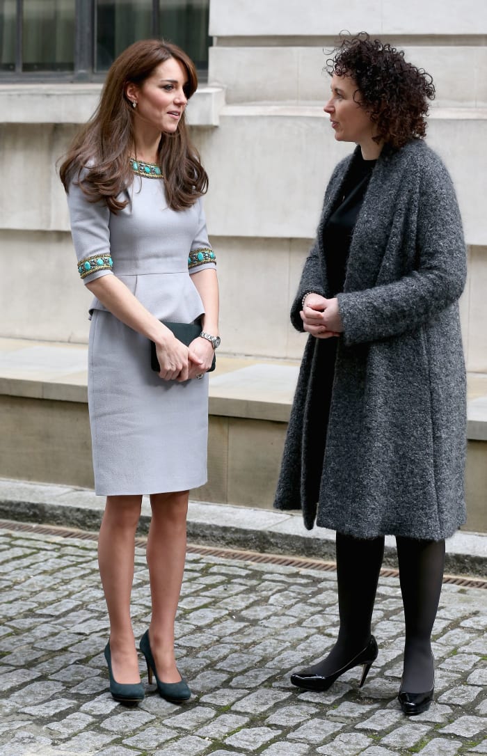 The Duchess of Cambridge and Place2Be Chief Executive Catherine Roche. Photo: Chris Jackson/Getty Images