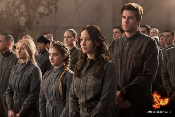 You can shorten it and wear it again! Katniss and her family and Gale at Finnick's wedding. Photo: Hunger Games/Facebook