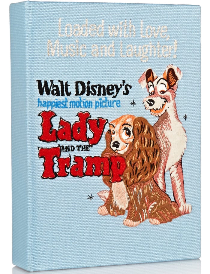 Olympia Le-Tan 'Lady and the Tramp' embroidered cotton-canvas clutch, $1,880, available at Net-a-Porter.