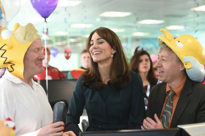 Kate Middleton at the ICAP Charity Day on Wednesday in London. Photo: Jeremy Selwyn/WPA Pool/Getty Images