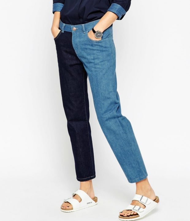 asos white mom jeans