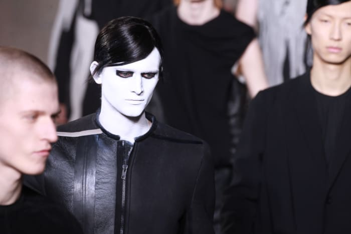 Rick Owens Tones it Down on the Runway With Horror Movie Makeup ...