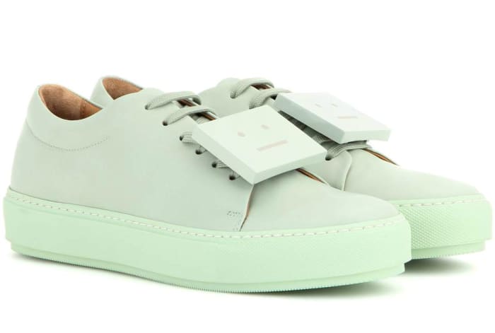 Acne Studios "Adriana" Turn Up leather sneaker, $450, available at MyTheresa.com.