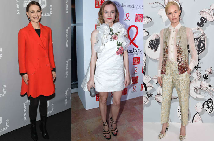 From left to right: Natalie Portman. Photo: Jamie McCarthy/Getty Images; Diane Kruger. Photo: Rindoff/Le Segretain/Getty Images; Kate Bosworth. Photo: Pascal Le Segretain/Getty Images