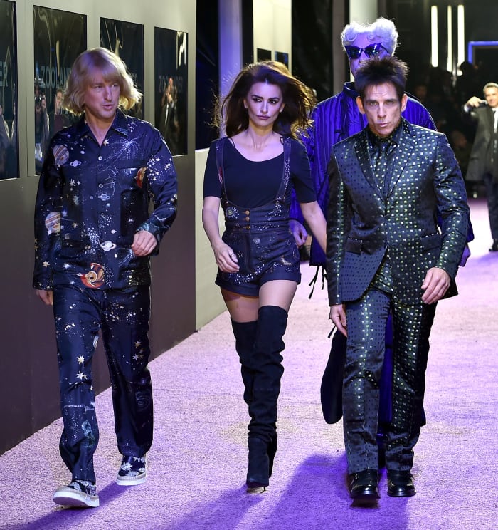Owen Wilson, Penelope Cruz, Will Ferrell and Ben Stiller at the 'Zoolander 2' premiere in New York on Tuesday. Photo: Dimitrios Kambouris/Getty Images