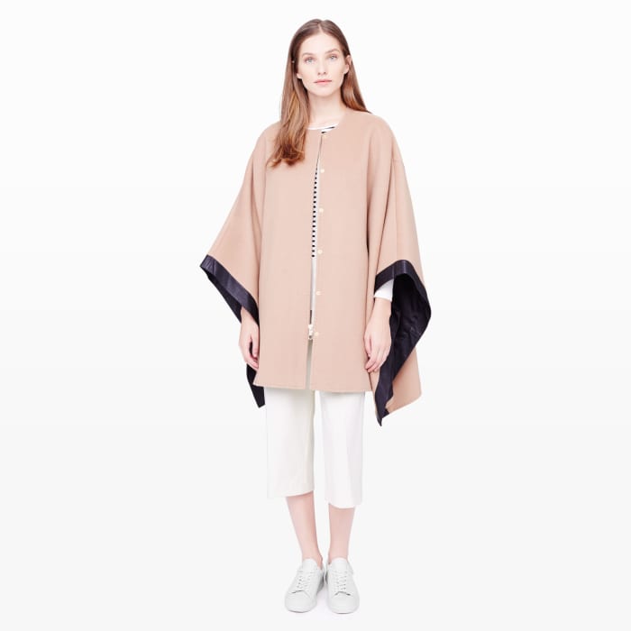 Club Monaco Carly cape, now $329, available at Club Monaco.
