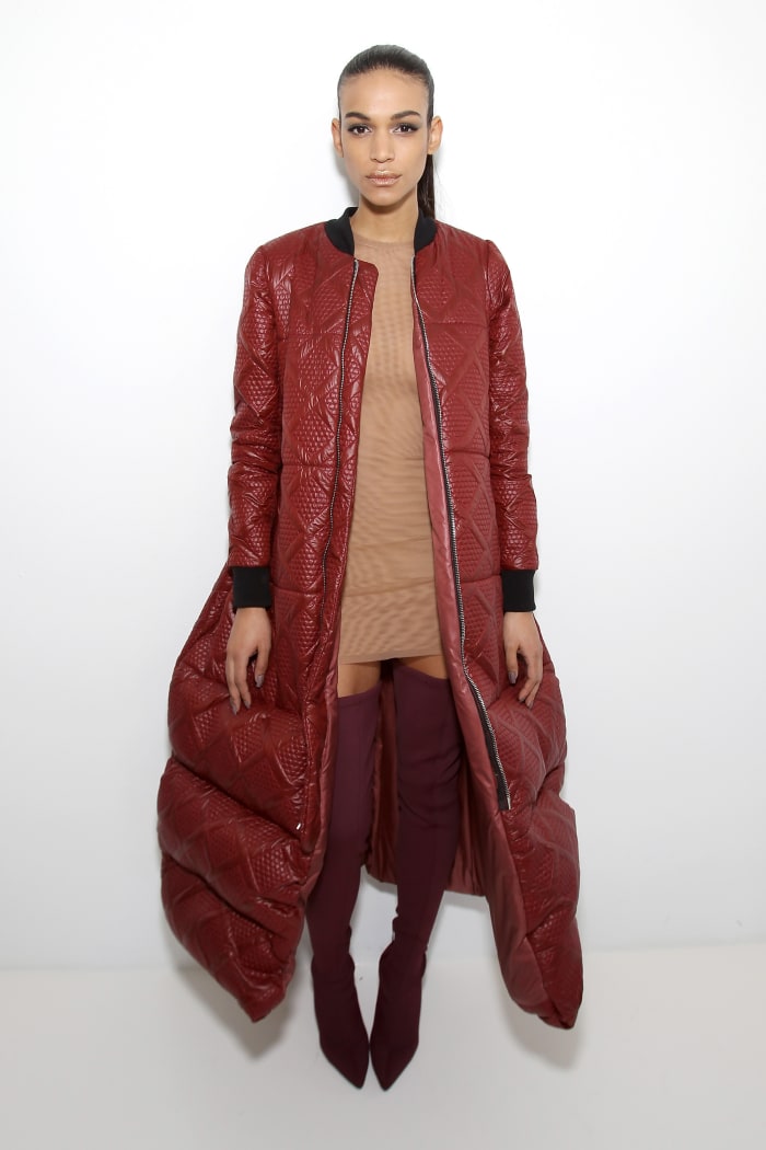 A look from LaQuan Smith's fall/winter 2016 show. Photo: Bennett Raglin/Getty Images for SheaMoisture