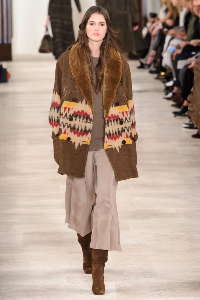 A look from Ralph Lauren's fall/winter 2016 collection. Photo: Imaxtree