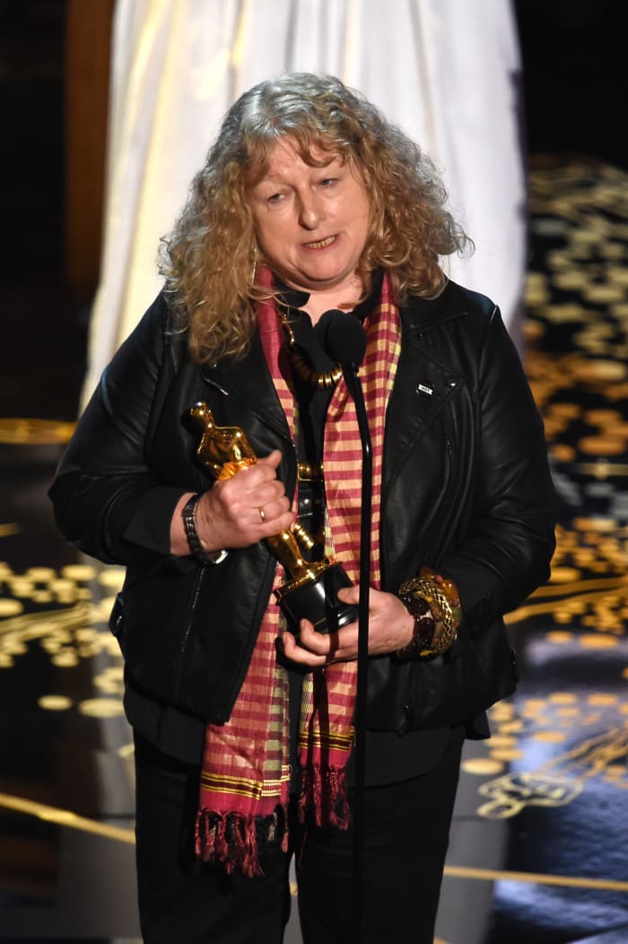"Mad Max: Fury Road" costume designer Jenny Beavan at the 2016 Oscars. Photo: Kevin Winter/Getty Images
