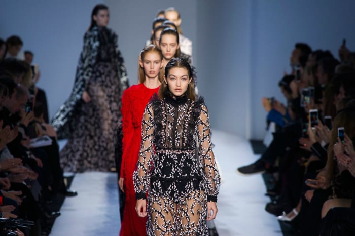 Giambattista Valli Sticks to the Frilly Femininity He Does Best for ...