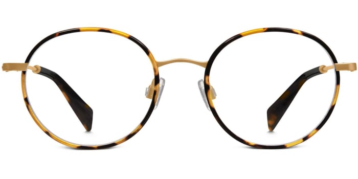 Warby Parker Milton eyeglasses in tiger tortoise, $195, available at Warby Parker.