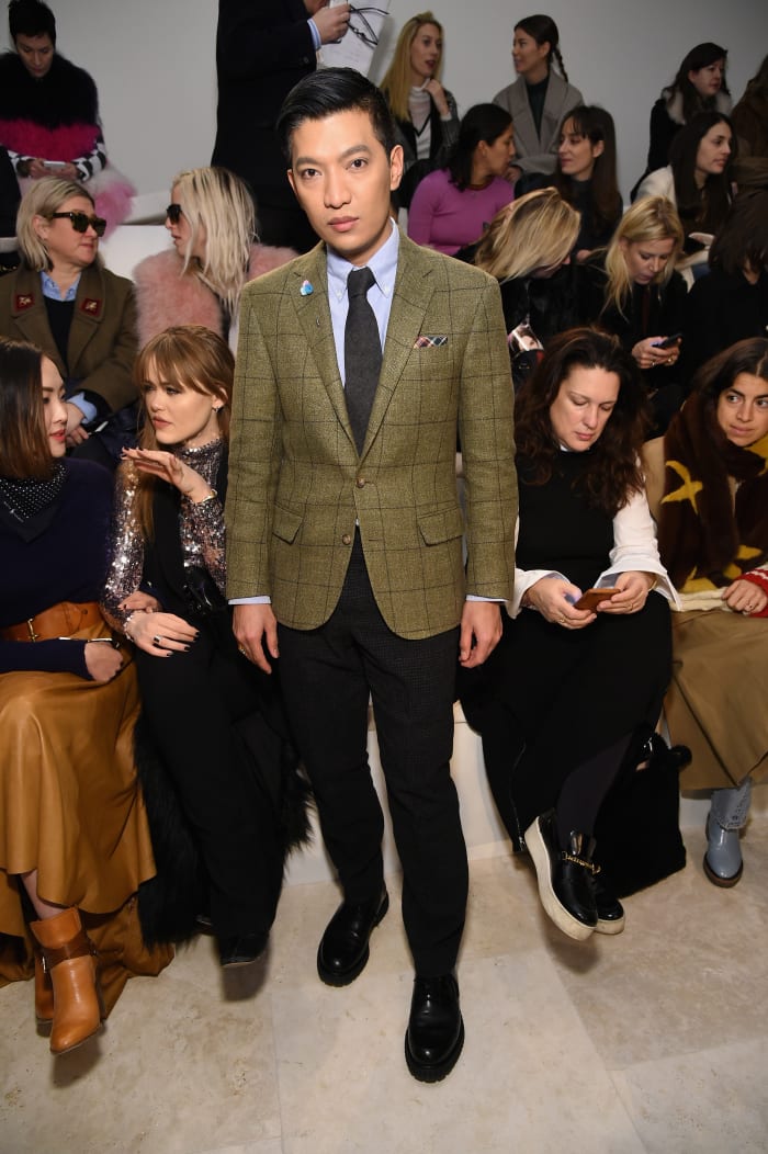 Bryan Grey Yambao at Ralph Lauren's most recent New York Fashion Week show. Photo: Mike Coppola/Getty Images