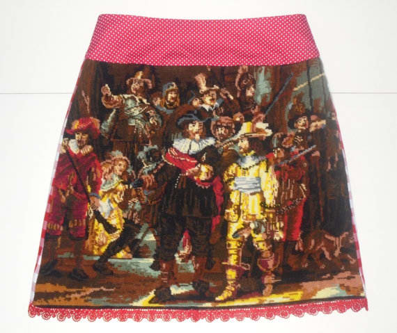 Rembrandt skirt, $80.87, available on Etsy.