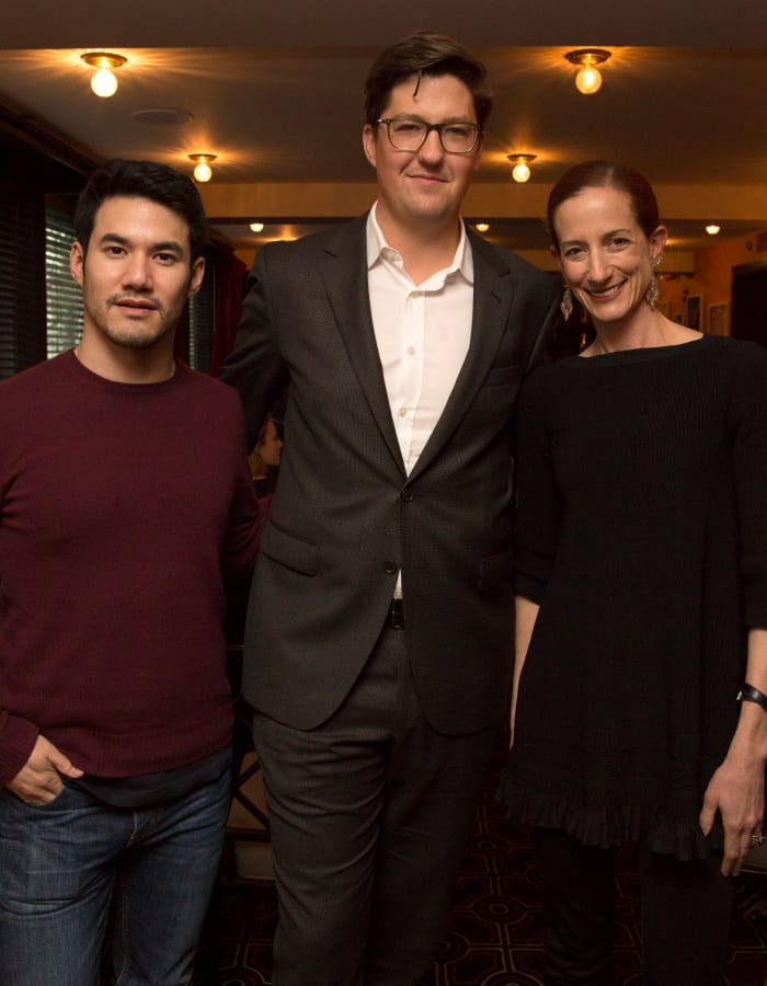 Joseph Altuzarra, Spencer Bailey and Vanessa Friedman at 'Surface' magazine’s Design Dialogues No.27 on Monday. Photo: Surface