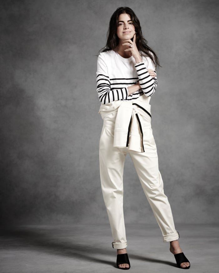 Exclusive: Leandra Medine in La Ligne Essentials top and flightsuit for 'In Line.' Photo: Courtesy of Ungano + Agriodimas