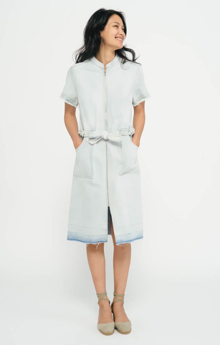 Sea New York braided denim shirt dress, $425, available at Sea New York.