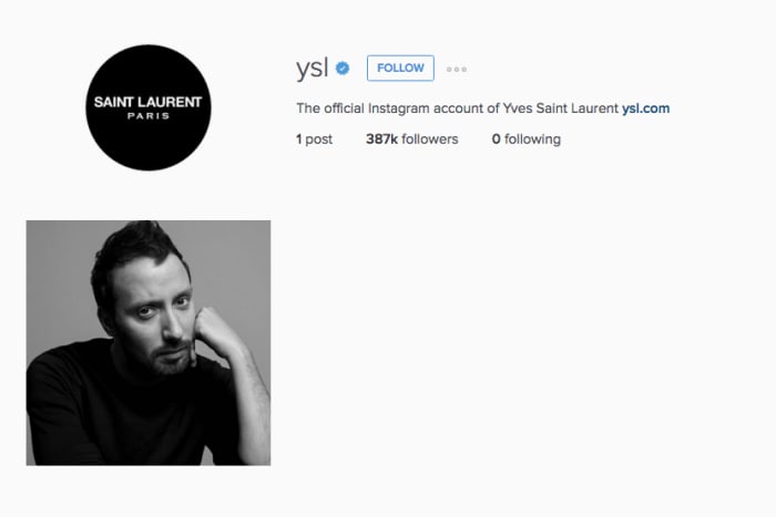 Photo: @ysl/Instagram