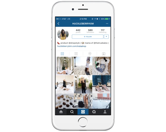 Style blogger Huckleberry Kim now links to her ShopStyle Looks & Collection widget in her Instagram bio, which contains links to purchase products featured in several of her recent photo posts. Image: ShopStyle