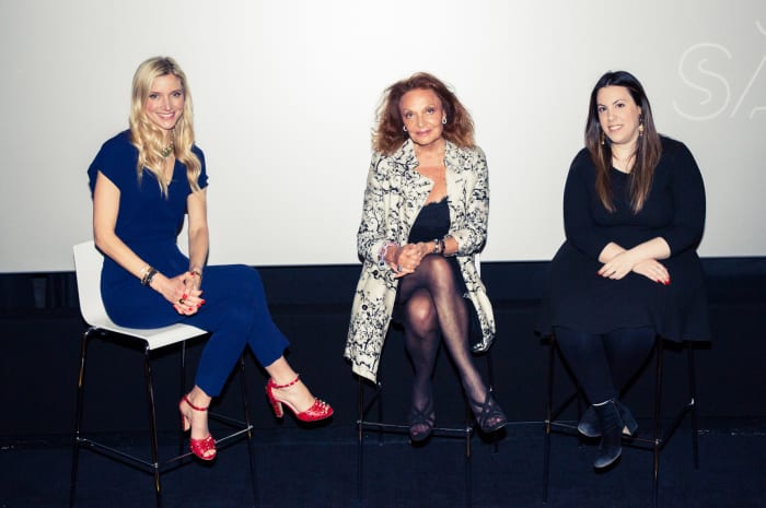 Calgary Avansino, Diane von Furstenberg and Mary Katrantzou at the W Hotel Leicester Square in London. Photo: W Hotels