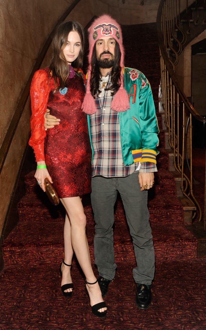 Laura Love and Alessandro Michele at the Florence and The Machine's "Odyssey" screening. Photo: Rabbani and Solimene Photography/Getty Images for Gucci)
