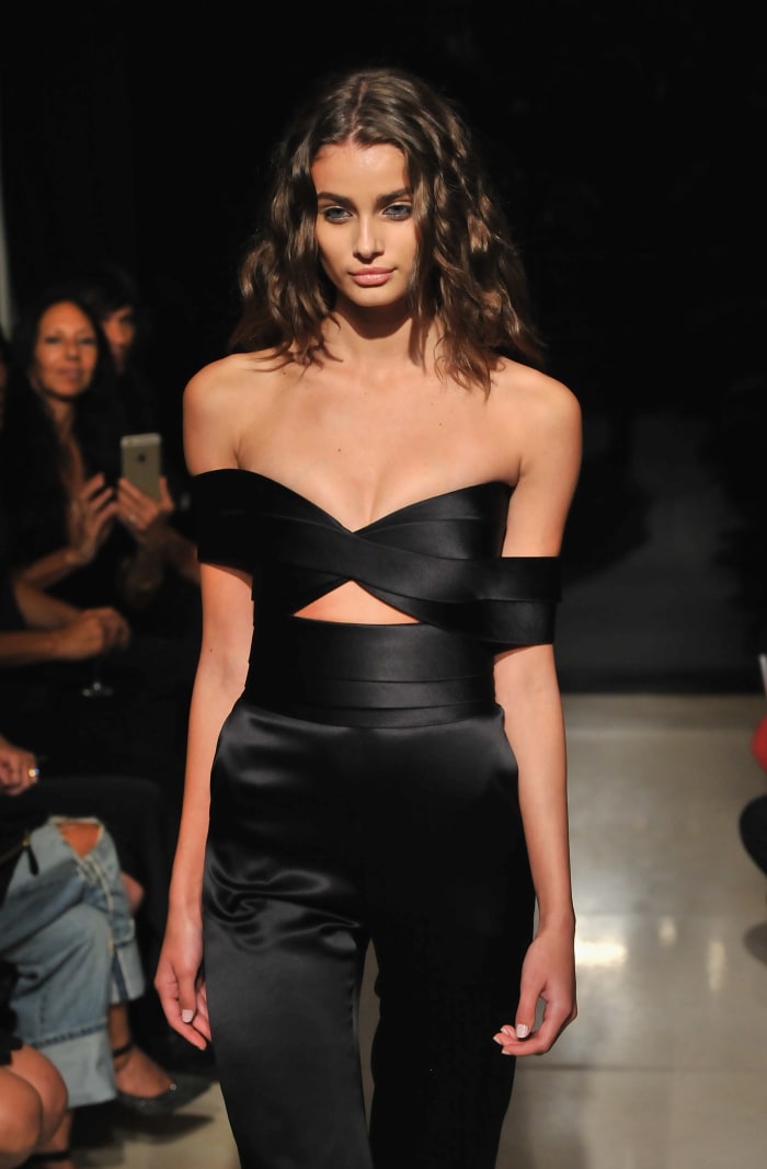 A look from Brandon Maxwell's debut spring 2016 runway show. Photo: Fernando Leon/Getty Images for Brandon Maxwell