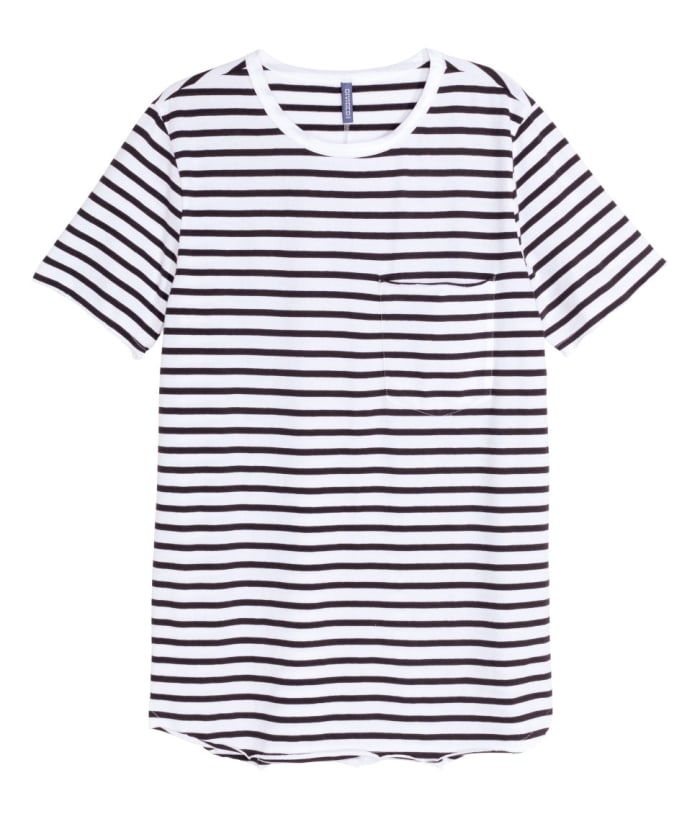 H&M long men's T-shirt, $9.99, available at H&M.