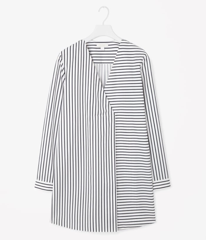 Cos long oversize striped top, $99, available at Cos.