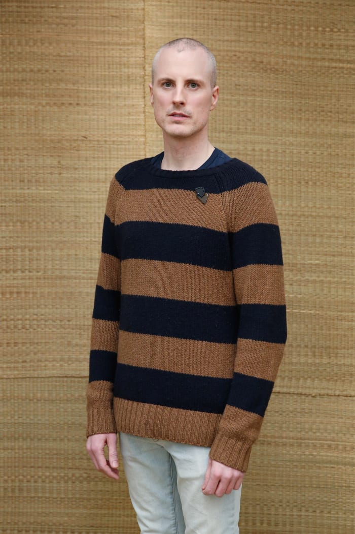 Declan Kearney backstage at the Maiyet fall 2016 show during New York Fashion Week. Photo: Mireya Acierto/Getty Images
