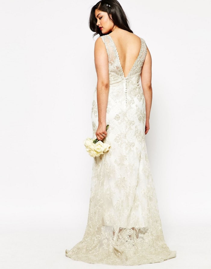 asos curve bride