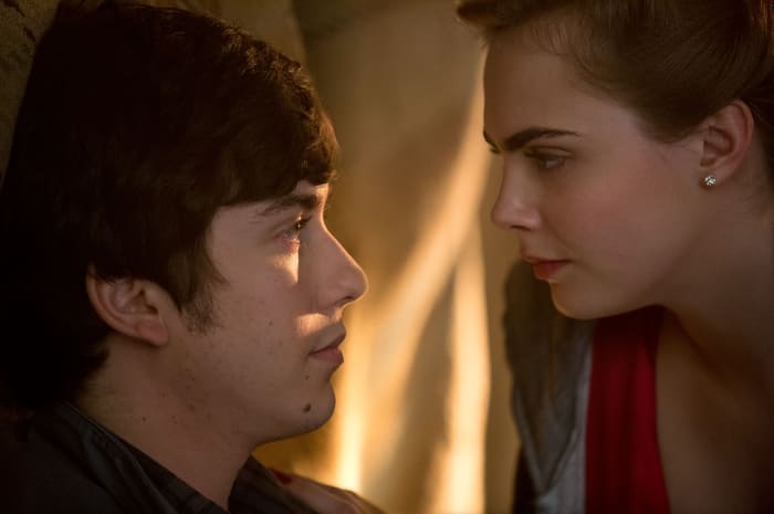 Nat Wolff as Quentin Jacobson and Cara Delevingne as Margo Roth Spiegelman in "Paper Towns." Photo: TM & © 2014 Twentieth Century Fox Film Corporation. All Rights Reserved.