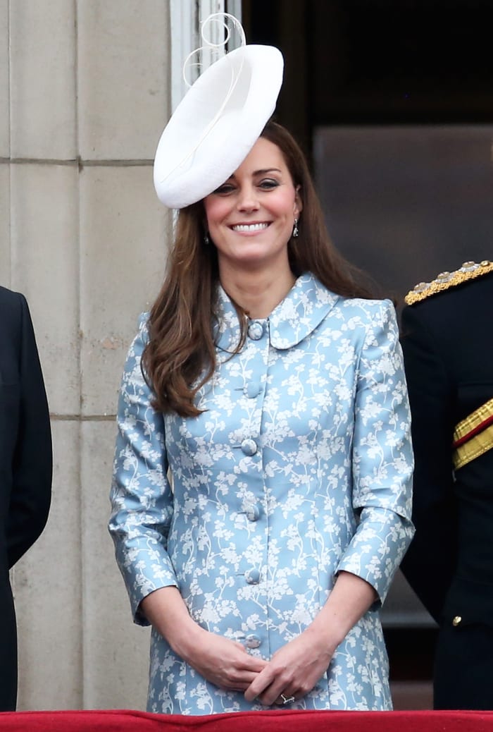 At least it covers the pimple she has on her forehead. JK! Kate doesn't get pimples. Photo: Chris Jackson/Getty Images