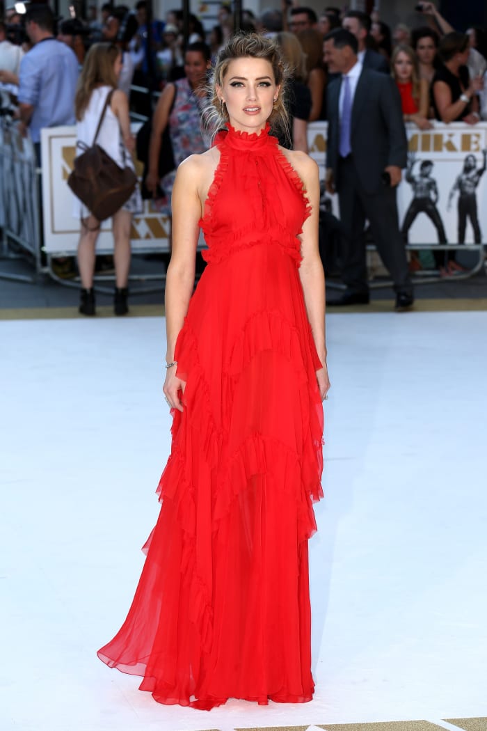 Amber Heard in Emilio Pucci at the "Magic Mike XXL" London premiere. Photo: Tim P. Whitby/Getty Images