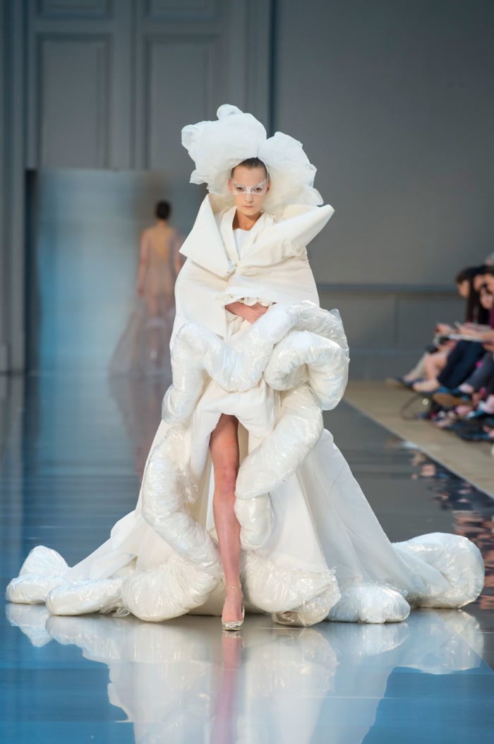Galliano's Bride Wore Plastic at Maison Margiela Couture - Fashionista