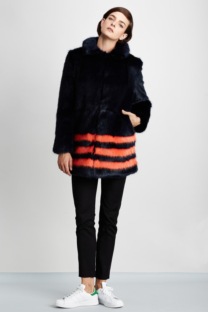 Did Michael Kors Knock Off Shrimps's Recognizable Striped Coat ...