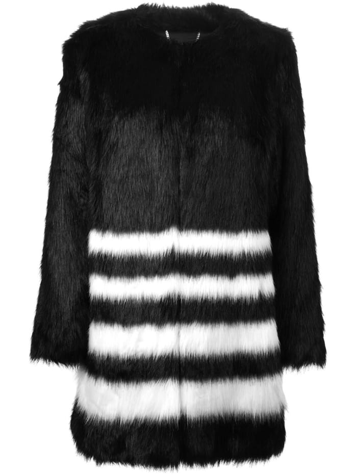 Michael Michael Kors faux-fur coat, $370.36, available at Farfetch.