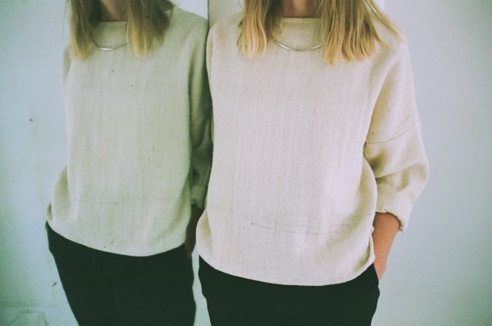 Designer Han Starnes works with husband Brock Starnes on her knitwear line, Josie Faye. Photo: Josie Faye