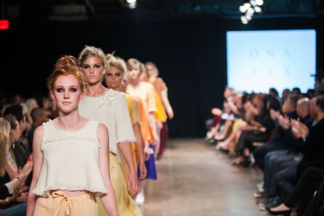 A runway presentation for the fall 2015 Ona Rex collection by designer Ashley Balding. Photo: Eric Winton for Nashville Fashion Week
