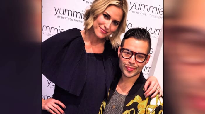 Did anyone else notice this shot of Jeremy, the lone man in the competition, with Kristen Taekman from "Real Housewives of New York City?" Screengrab: House of DVF
