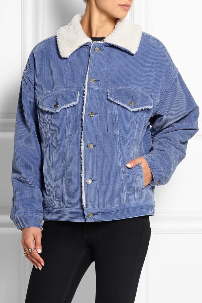 Steve J & Yoni P faux shearling-lined cotton-corduroy jacket, $580, available at Net-a-Porter.