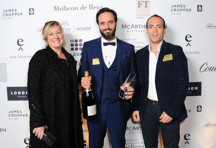 Farfetch CEO Jose Neves, center, at the Walpole British Luxury Awards last year. Photo: Stuart C. Wilson/Getty Images