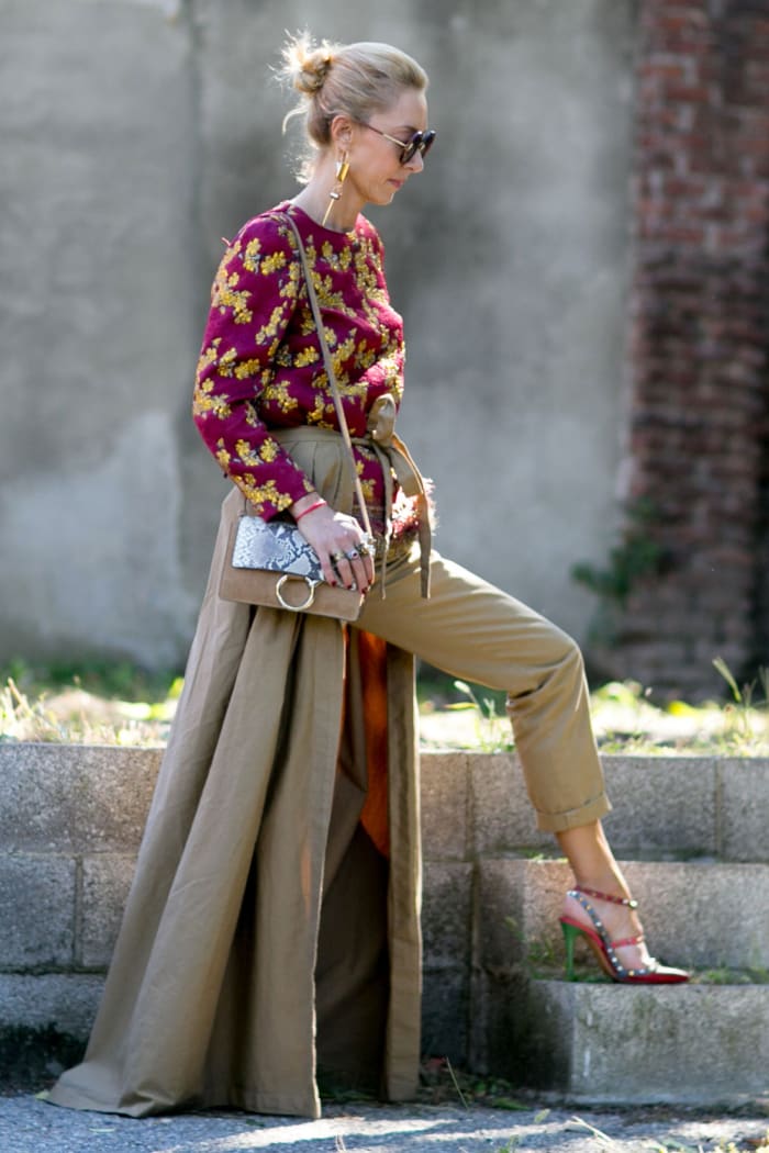 Dresses Over Shirts Are Trending On the Streets of Milan - Fashionista